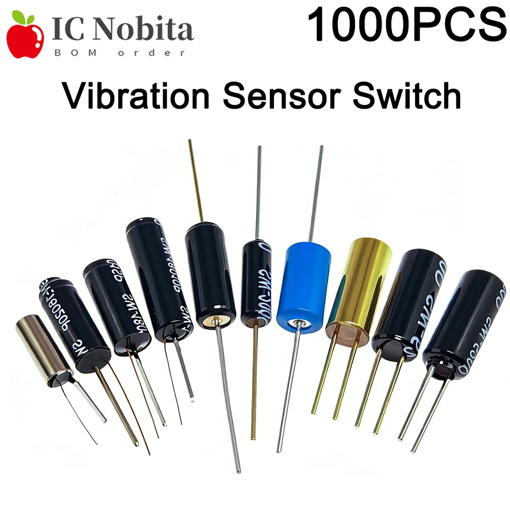 

1000 шт. SW-460D SW-200D Золотистый позолоченный датчик наклона с двойным шариковым роликом, вибрационный датчик-переключатель, всенаправленное определение угла наклона