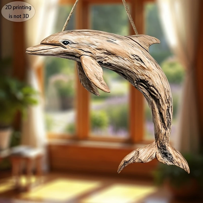 2D 10in Elegant Dolphin Wooden - Family Tree Print ulasan dan harga