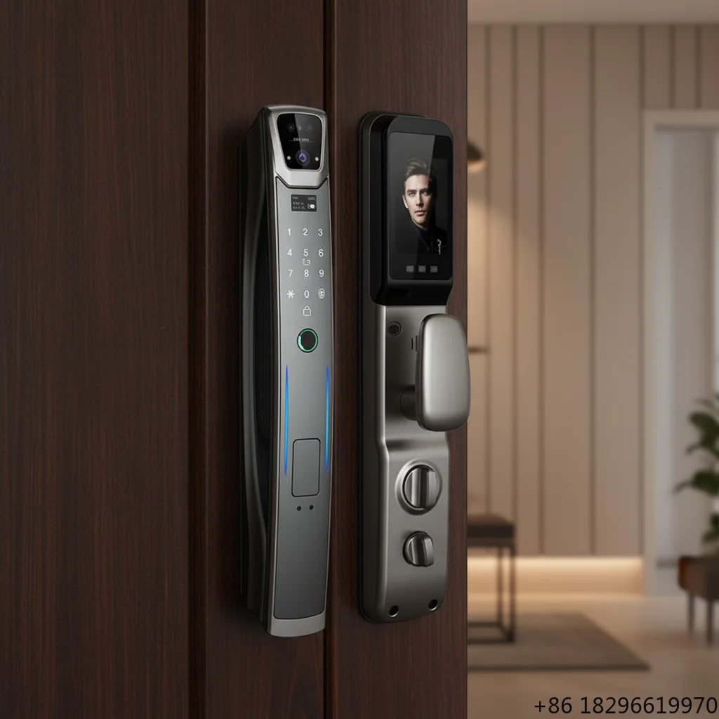 WiFi Face Recognition Door Lock with Video Doorbell 100% Automatic 6068 Fingerprint NFC IC Smartlife App Smart Home Decor