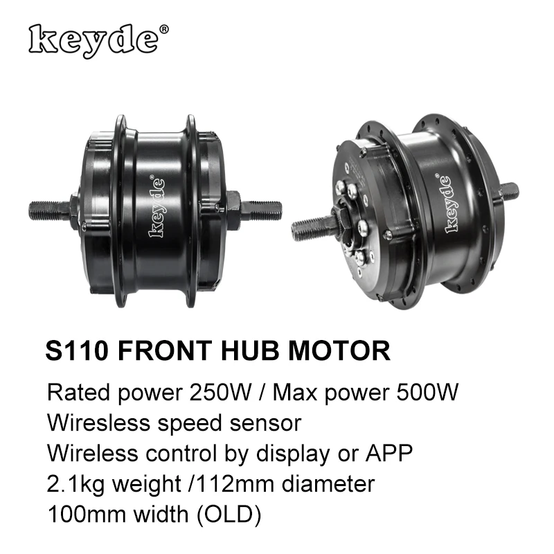 Keyde S110 front hub motor 36V ebike conversion kit diy compact 14-29'' wheel engine 500W 25KM/H  brushless