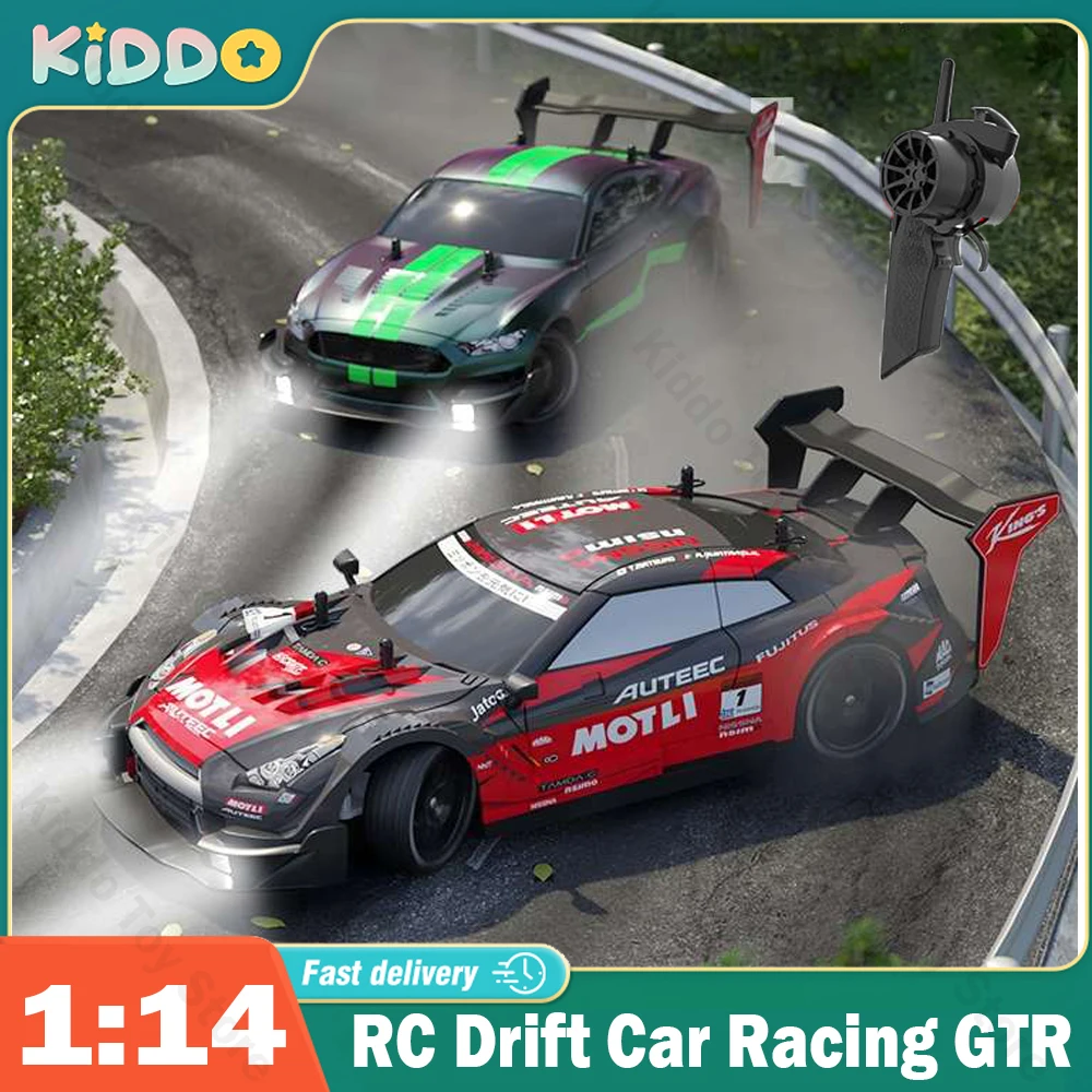 

1:14 4WD RC Drift Car Racing 2.4G Remote Control Car Four-wheel Drive Remote Control Drift Car GTR Model Remote Control Car Toy
