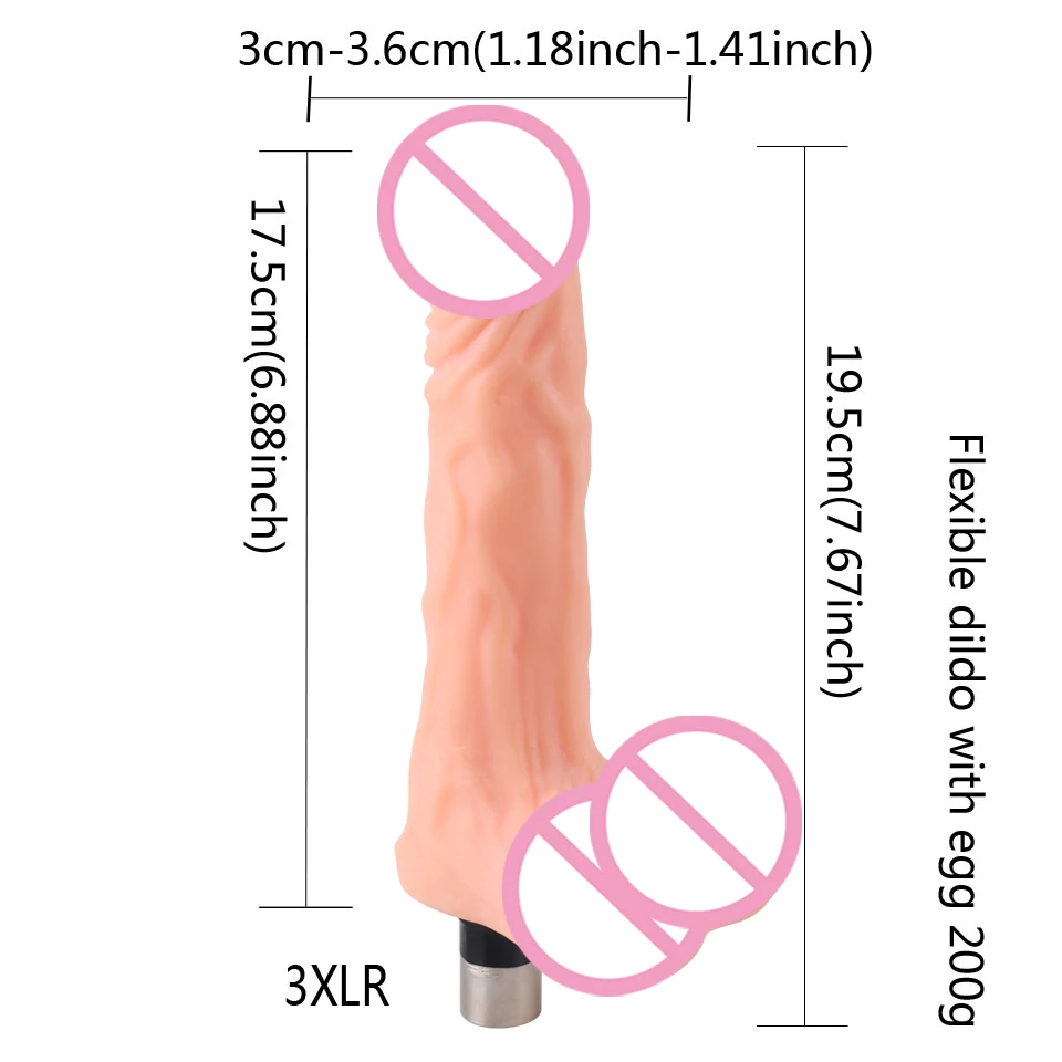 BUXP Entry Level Sex Machine 3XLR Attachment 3 Prong Accessories Dildo Extension Rod Tube Suction Cup Sex Products For Women Man