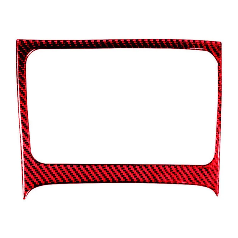

Red Carbon Fiber Storage Box Frame Trim For Honda Civic 8Th Gen 2006-2011 Spare Parts Accessories