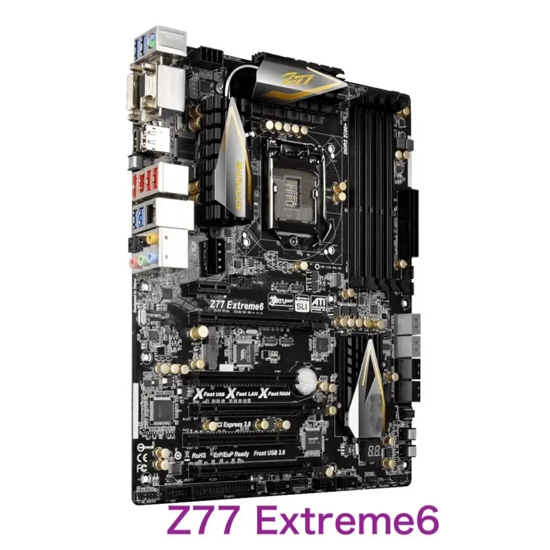 Asrock-マザーボードZ77Extreme 6,100% テスト済み,32GB,lga 1155,ddr3,atx,送料無料