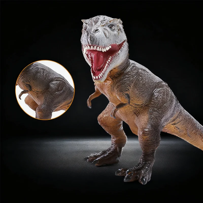 ريكس تيرانوصور ريكس نماذج للحيوانات لعبة على شكل ديناصور تمثال سطح المكتب حلية جمع هدية عيد هدية عيد ميلاد تعطي للأصدقاء