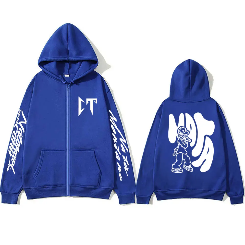 Sudadera con capucha de la cantante Natanael Cano Nata Montana Corridos Tumbados para hombre y mujer, chaqueta con cremallera de Hip Hop, sudaderas