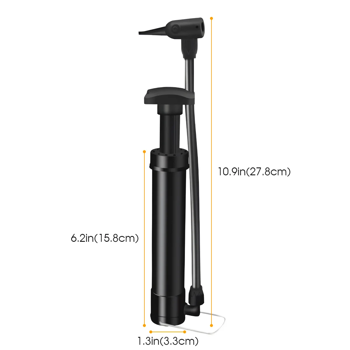 AliExpress Bike Air Pump Manual Inflator With Gauge High Pressure 120 PSI Bicycle Floor Pump Schrader Valve Balloon Football Tire Inflator