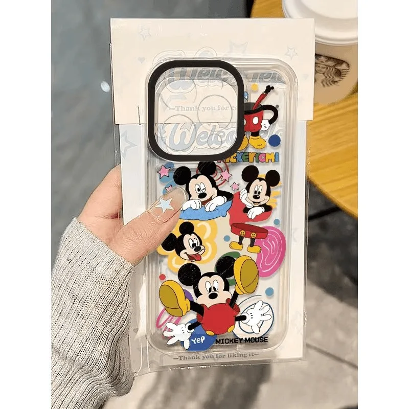 Kawaii nieuwe Mickey mobiele telefoonhoes Disney cartoon schattige print geschikt voor volledig assortiment mobiele telefoon beschermhoezen groothandel