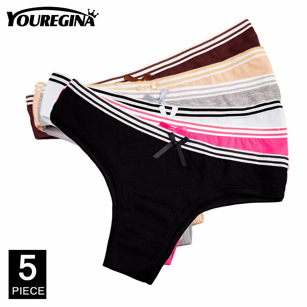 Woman Underwear Seamless Underwear String Bikini Panties Period Underwear Bragas Mujer Sexy Thongs for Women 5 pcs/set