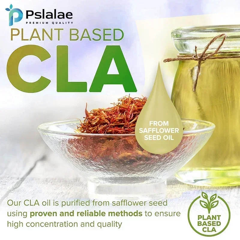 CLA 1250mg From Non-GMO Safflower Oil - Boosts Metabolism and Reduces Excess Fat