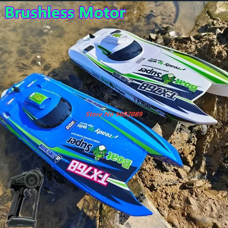 2.4G Brushless RC Speedboat 40CM Large Remote Control Turbojet Speedboat Ship 30km/h High Speed Watercraft Toys for Children Toy