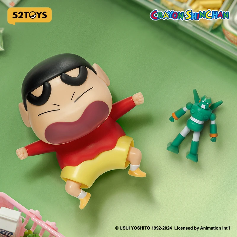 52TOYS BLIND BOX Crayon Shin Chan Dynamic Shin-Vibes, Mystery Box, Collectible Wind-up Toy Desktop Decoration