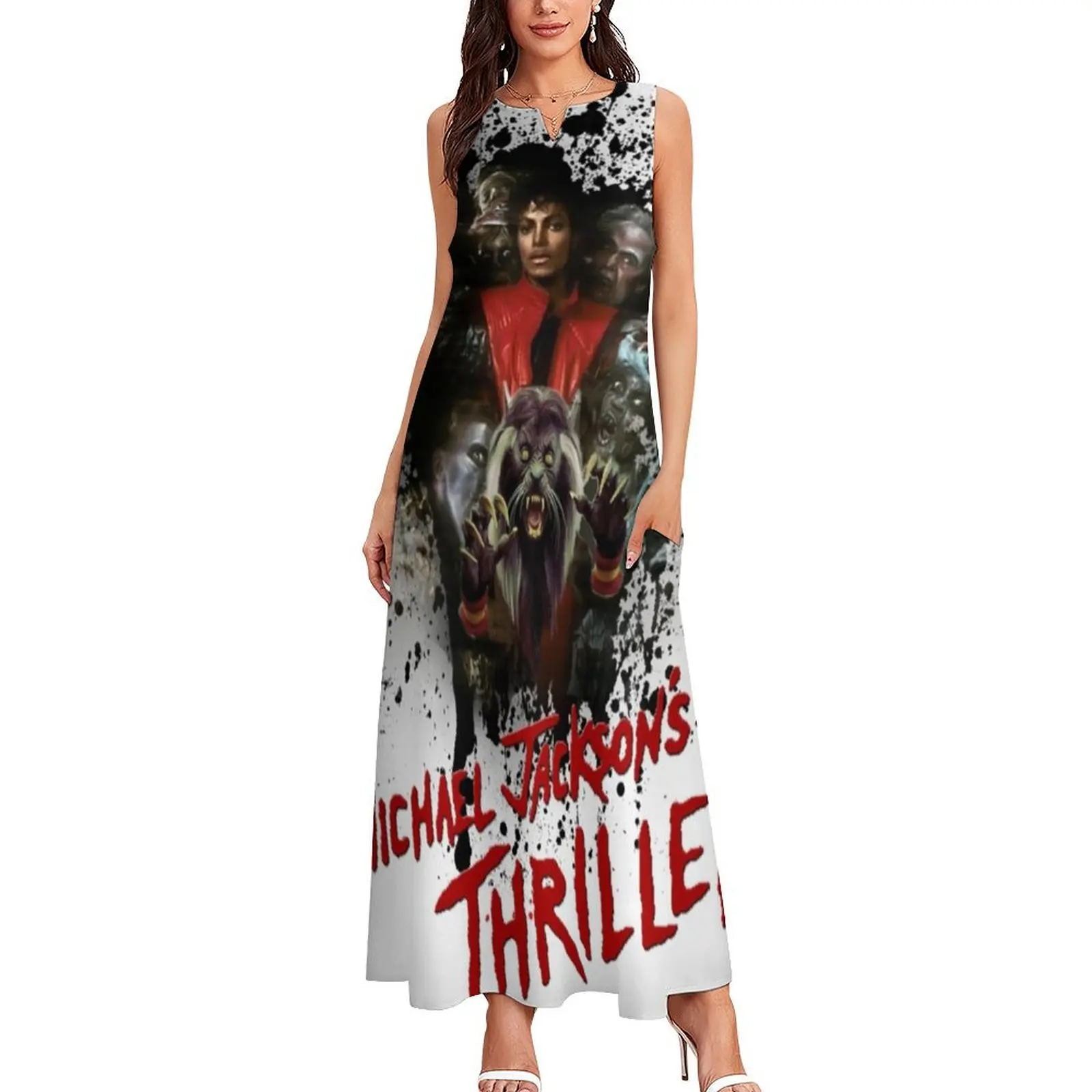 Thriller Splatter Long Dress dress dresses african dresses for woman wedding dresses for parties elegant dress