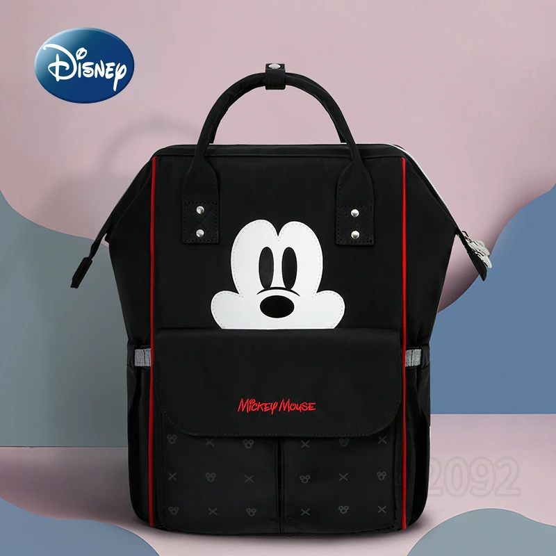 Disney Mickey\'s New Diaper Bag Backpack Luxury Brand Baby Diaper Bag Backpack Cartoon Cute Baby Bag Fashion Women\'s Backpack