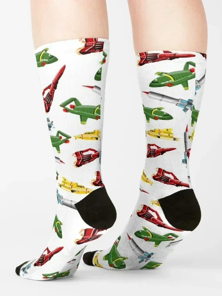 Thunderbirds Pattern Socks warm winter cotton hip hop Stockings man Socks Ladies Men's