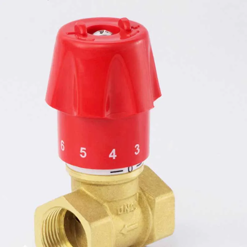 Válvula de Control Manual de flujo de latón, válvula de globo de cable interno de calefacción de ingeniería, válvula de Control de flujo, 2 uds.