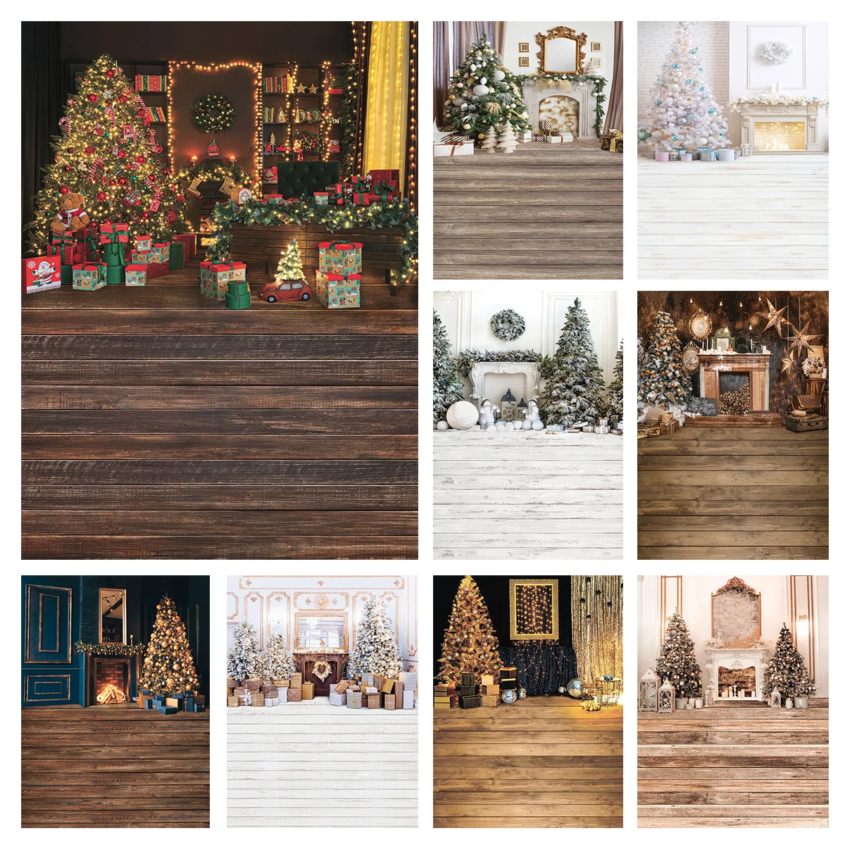 

Рождественские фоны для фотосъемки в помещении, винтажный классический камин, фотосессия, детский семейный портрет, реквизит для фотостудии, фон