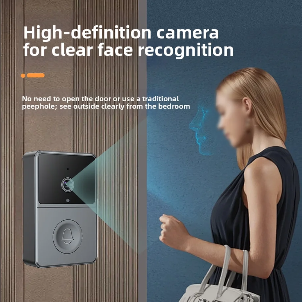 Porch Monitoring for video Doorbell Two-way Intercom Home Security Wireless Doorbell for video Doorbell 70 Wide-angle Camera