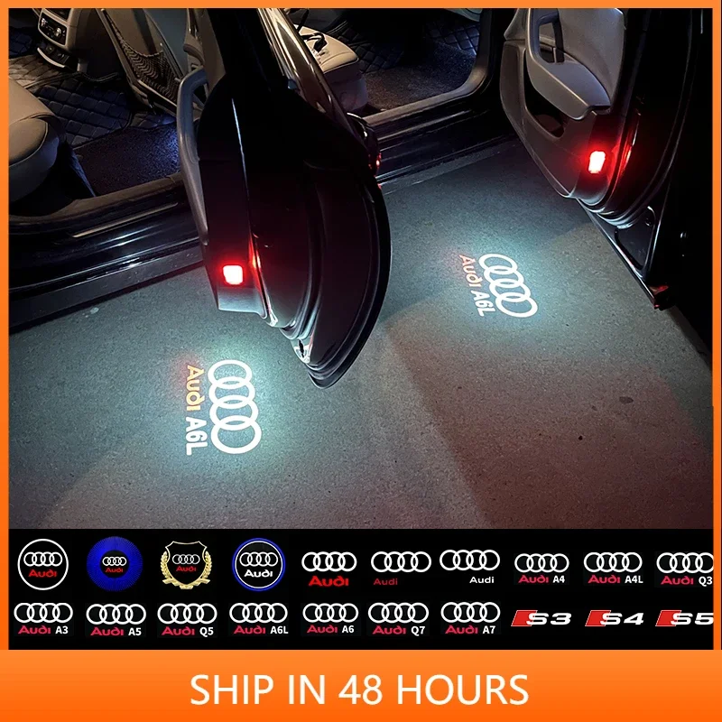 

2X Светодиодная проекционная лампа-проектор с эффектом тени для дверей автомобиля Audi Sline A1 A3 A4 A5 A6 A7 Q3 Q5 Q7 A8 SQ5 R8 B5 B6 B8 C5 C8 8P