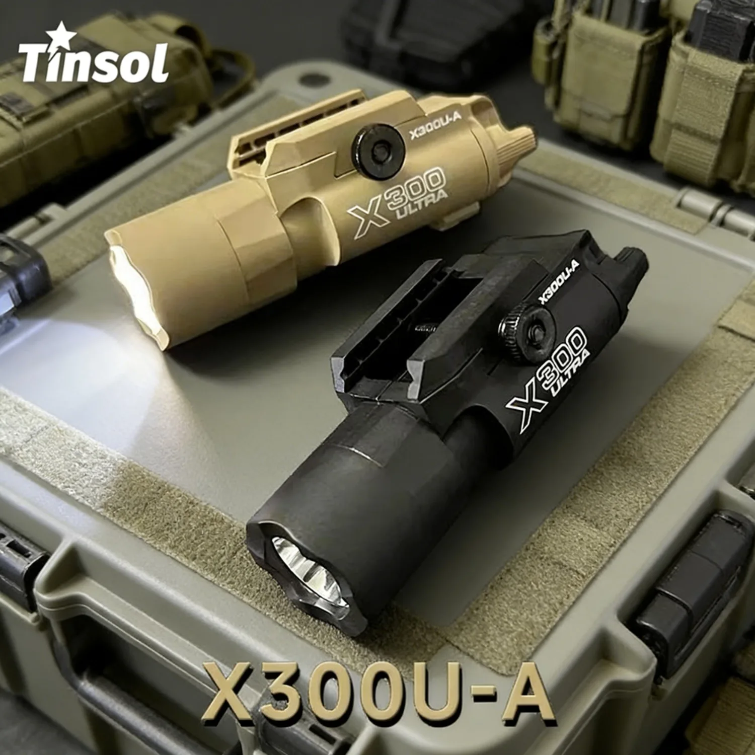 

TINSOL 2026 X300U-A Multi - functional Tactical Light: Fits 20mm Rail, for Toy Airsoft Guns, Hunting, CS Matches & Wargames