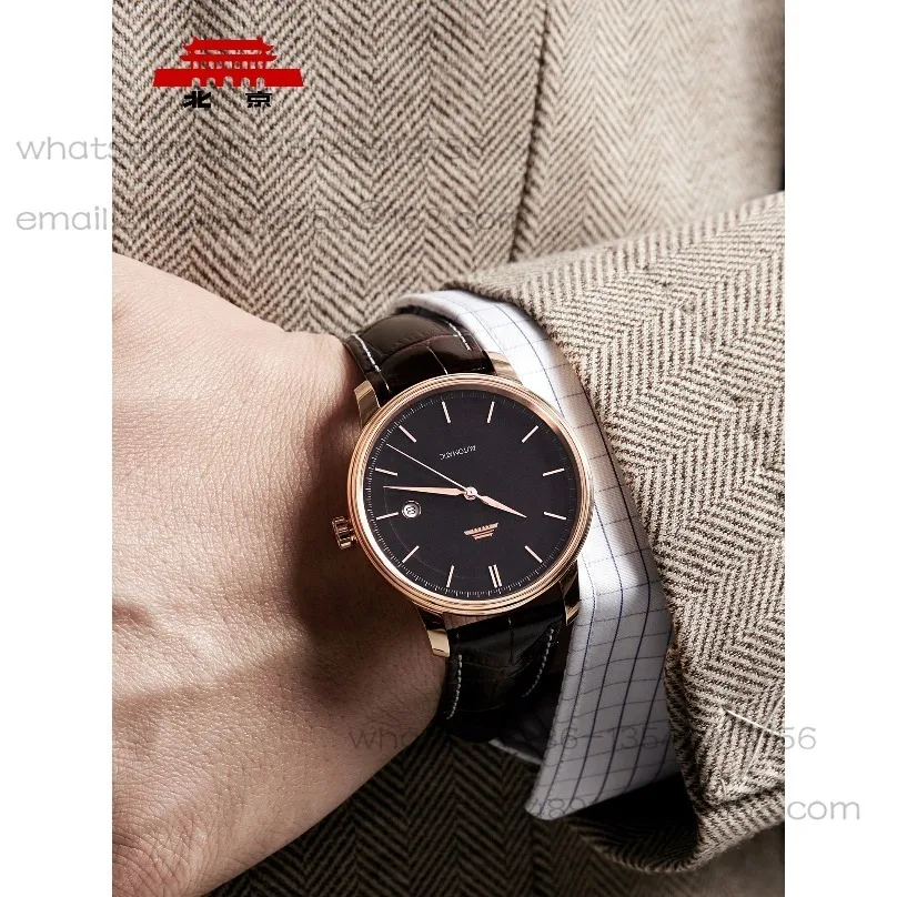 

Официальные оригинальные автоматические механические часы Beijing Watch Mingzhu, мужские, прозрачные, водонепроницаемые, с календарем