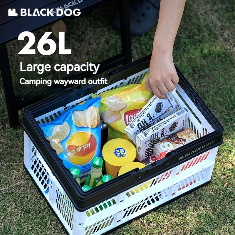 Naturehike BLACKDOG 26L Storage Basket Camping Supplies Portable Multifunctiona Large Capacity Outdoor Travel Picnic Storage Box