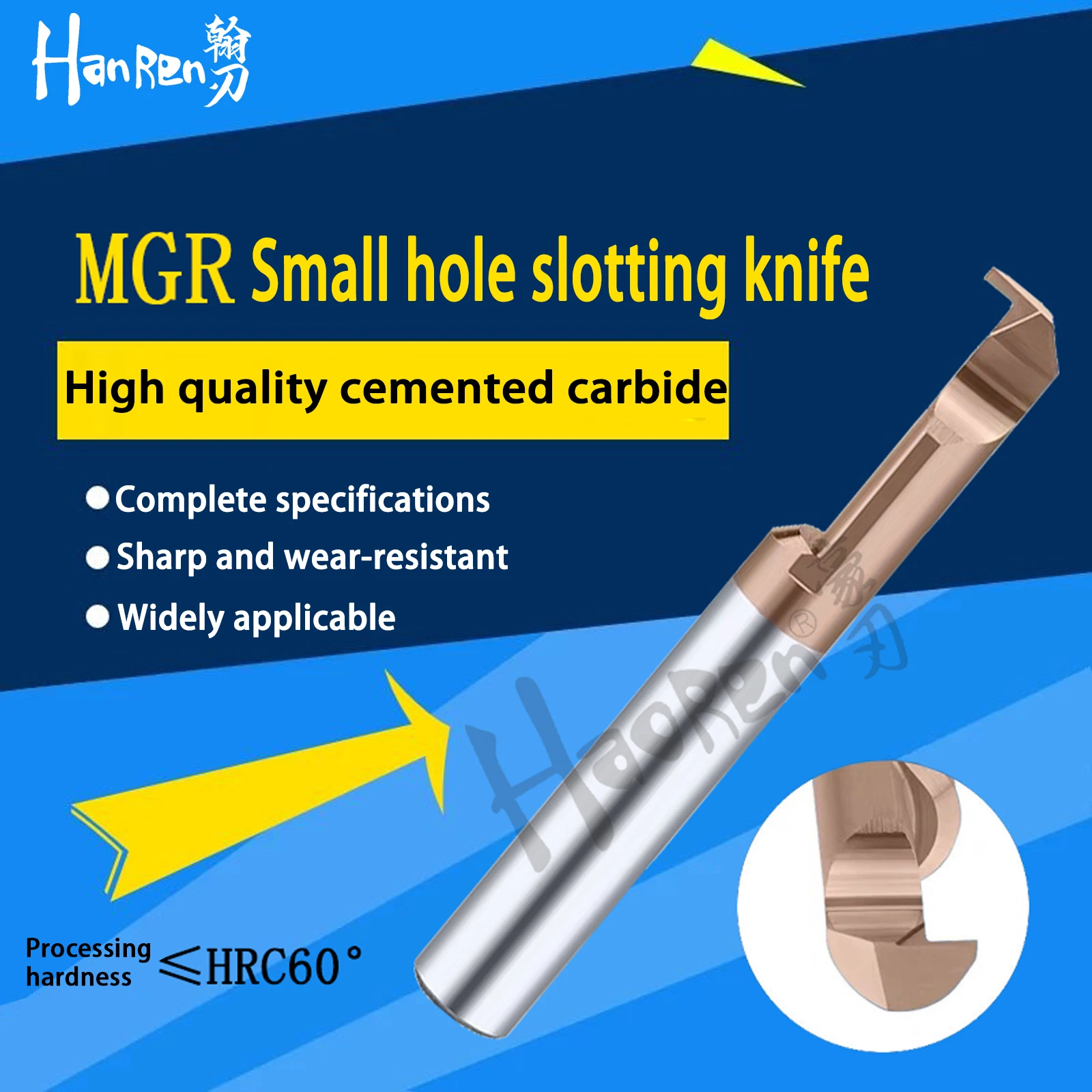 

Tungsten Steel Alloy Small Boring Cutter MGR4 MGR5 MGR6 MGR8 1MM 1.5MM 2MM Small Diameter Slotting Knife Machining Center Tool