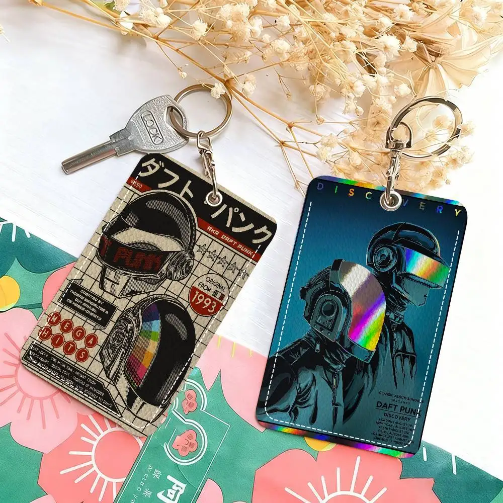 

Daft Punk Ретро Шлем Аниме Мода Кожаная Карта Брелок ID Автобус Дверь Чехол Для Карты Идеальный Подарок На День Рождения Для Взрослых