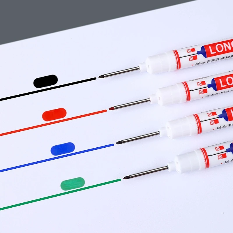 20mm escrita carpenter construção buraco profundo casa decoração resistente à água de secagem rápida caneta marcador multifunções longo nib