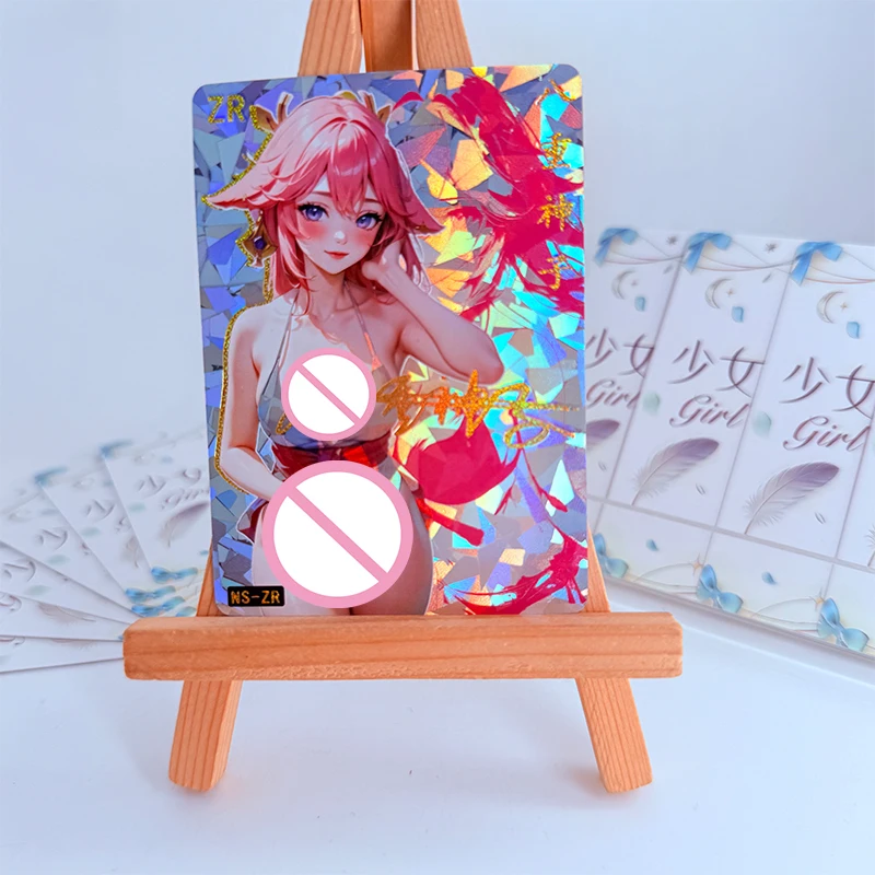 Anime Goddess Story Diy Flash Cards Boa Hancock Yae Miko Nakano Miku Collection Cards Christmas Birthday Gifts Children's Toys