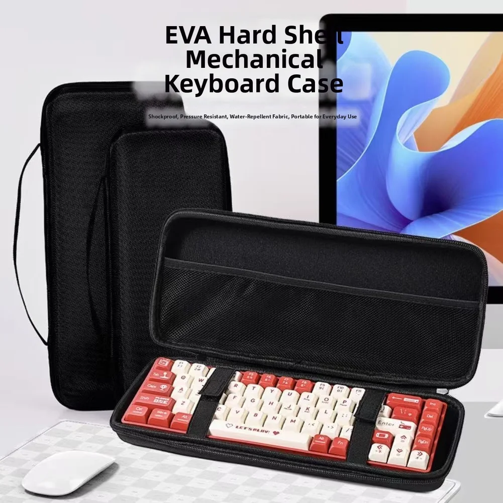 Shockproof Keyboard Storage Case Portable Mechanical Keyboard Hard Shell Carrying Case Keyboard Replacement Accessories