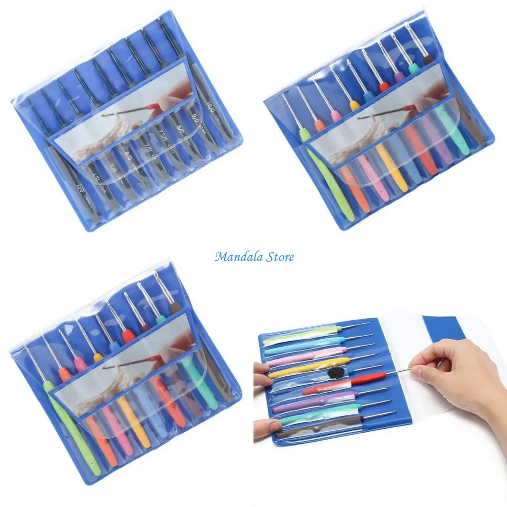 

U2JC Crochet Hook Set with PVC Case for Arthritic Hand, Crochet Kits for Beginne