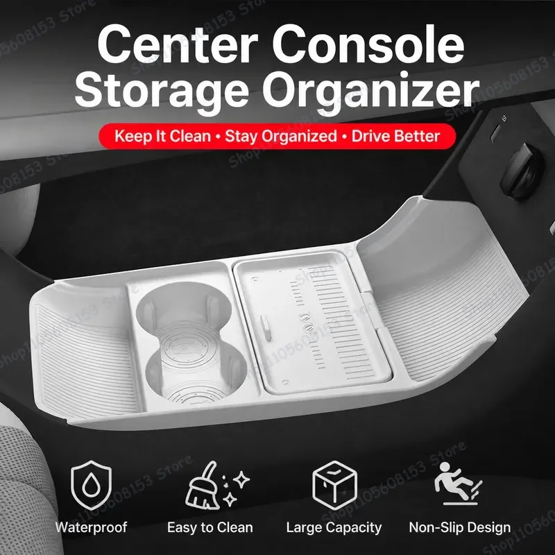 For Changan Qiyuan Q05 2026 Central Control Lower Storage Box Glasses Storage Box Auto Accessories Modification Parts