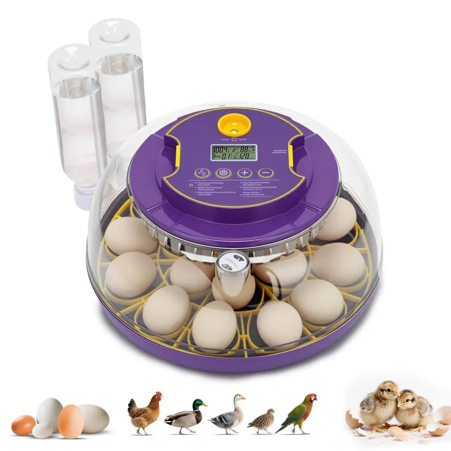 

Egg Incubator for Hatching Eggs With Automatic Egg Turning, Temp Humidity Control, Egg Candler, Incubator Chicken, Duck, Goose,