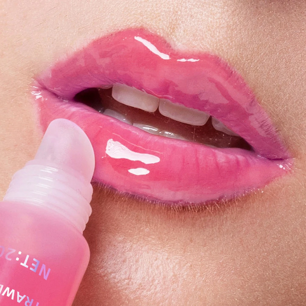 6-color Private Label 12ml Lip Oil Custom Logo Hose Tube Moisturizing Fruit Lipgloss Plumper Long-lasting Natural Lips Makeup