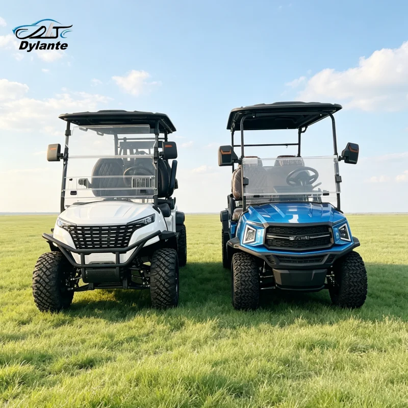CE Certified 2 4 Seater Lithium Electric Golf Cart 4000W Motor Off-Road Golf Buggy Factory Direct for Villa and Community Use