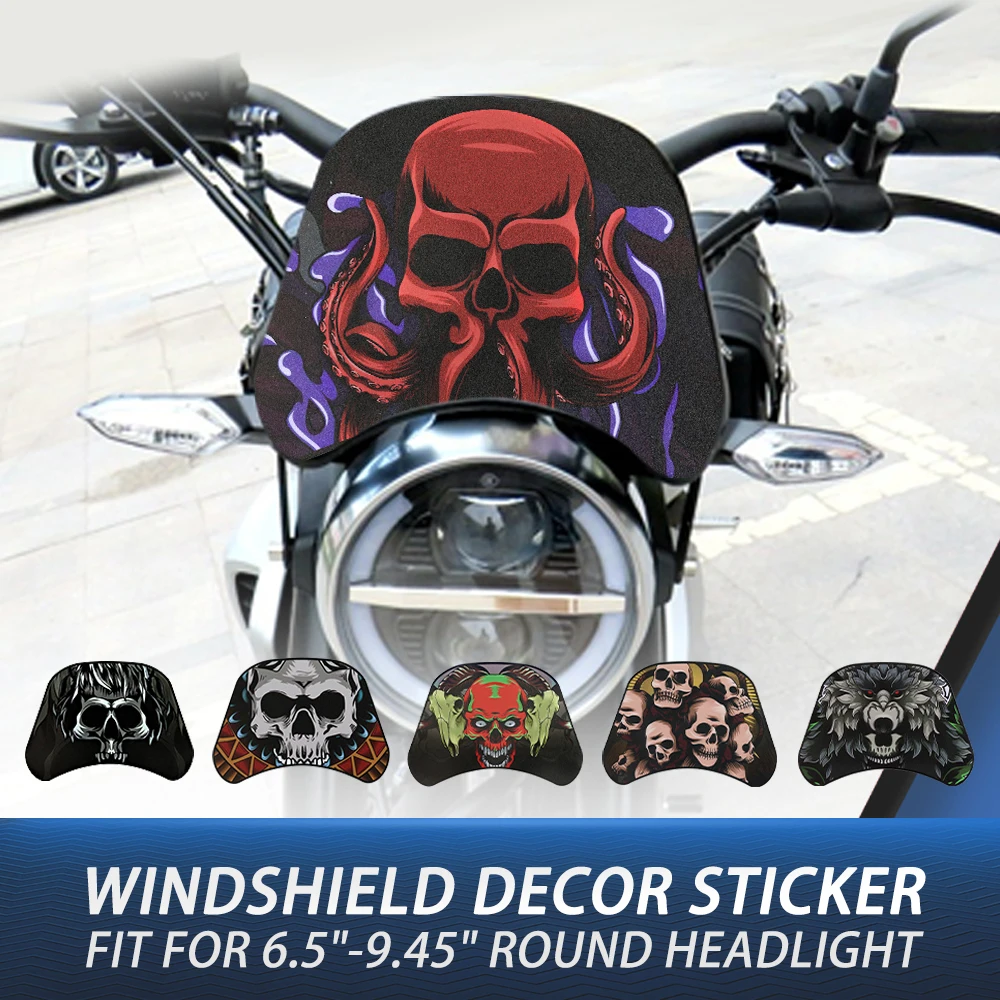 

Motorcycle Windshield Sticker Fit for Suzuki EN125 GS500 500 GSE GN125 Intruder GN 250 400 Wind Deflector Windscreen Decor Decal
