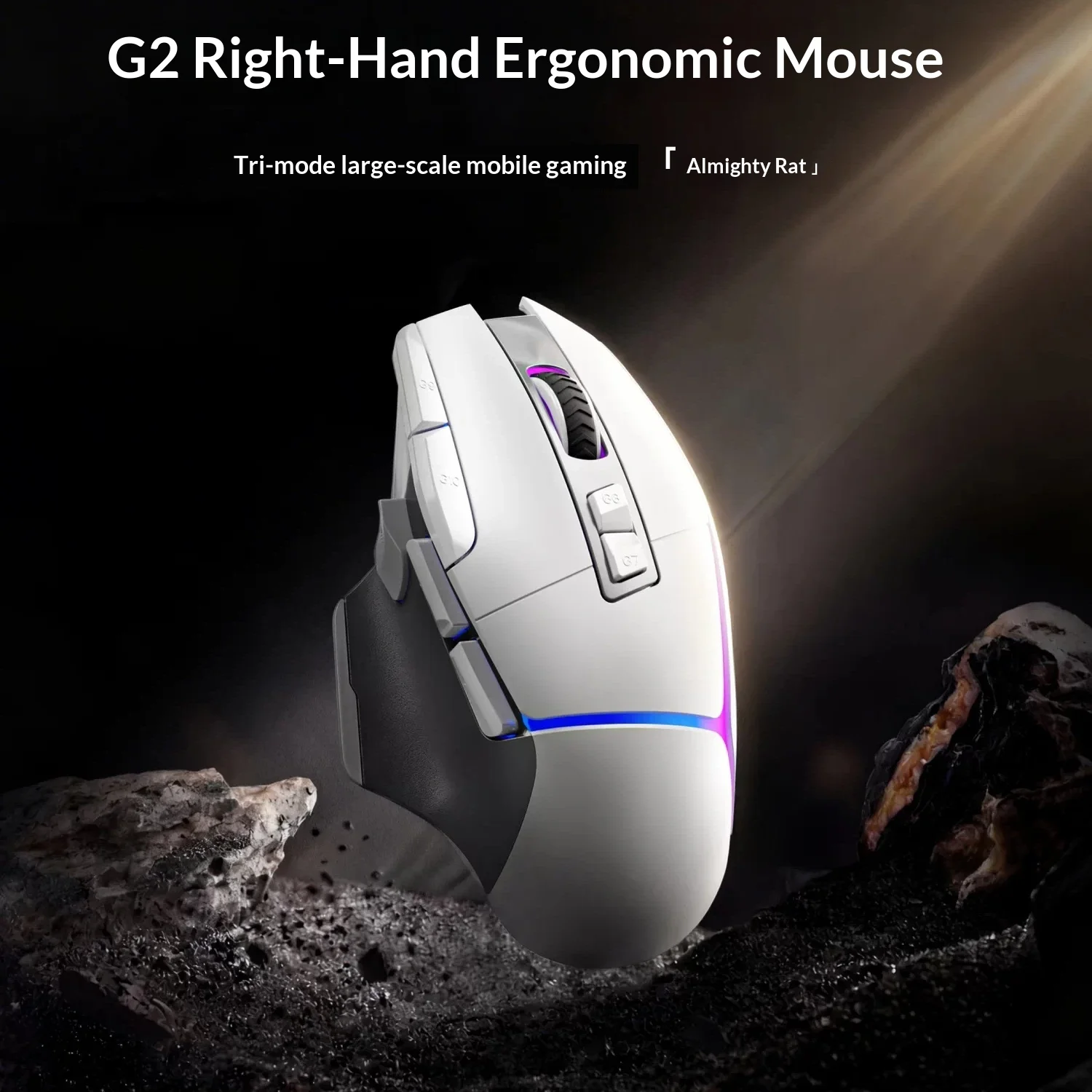 Forerunner G2 the third mock examination wireless mouse E-sports game office Bluetooth lightweight medium and large hand compute