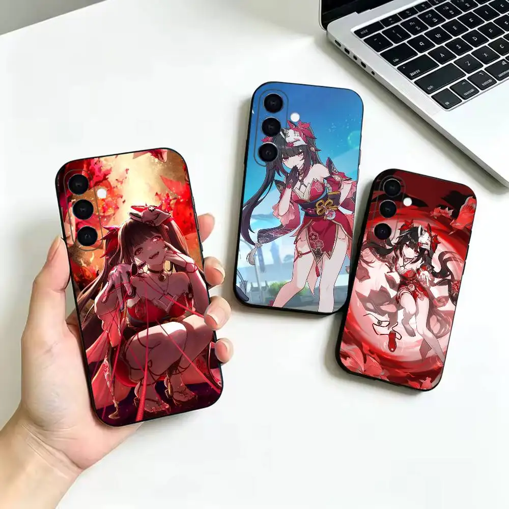 Hanabi Honkai Star Rail Sparkle Phone Case For Samsung Galaxy  A52 42 32 22 12 02S 72 73 51  21S 71 30S,Others Soft Black Cover