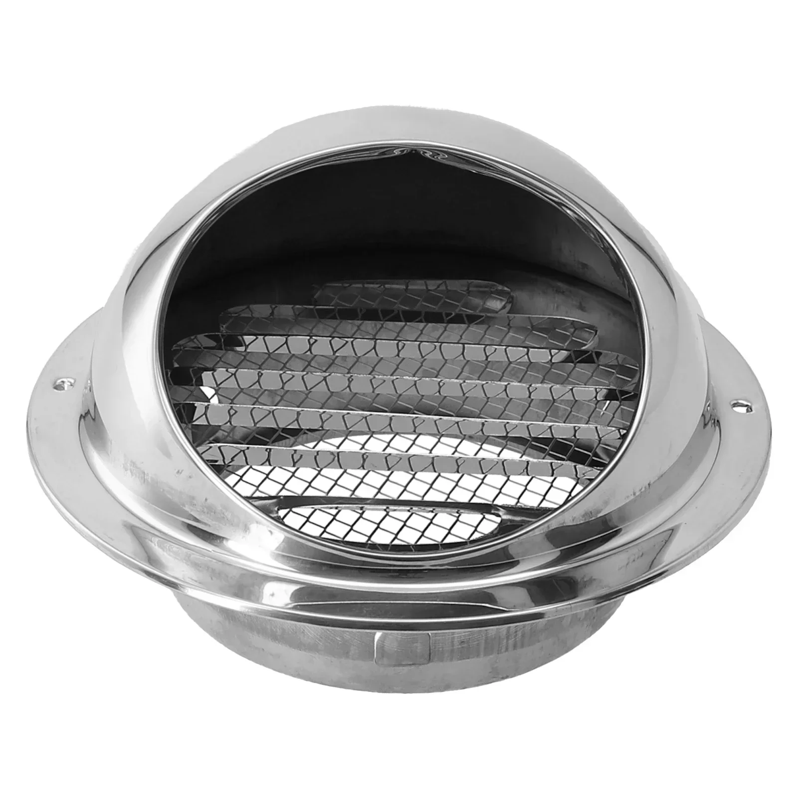 สแตนเลสสตีลผนังด้านนอก Air Vent Grille รอบท่อระบายอากาศเครื่องทําความร้อน Cooling Vent ฝาครอบ Air Vent Cap