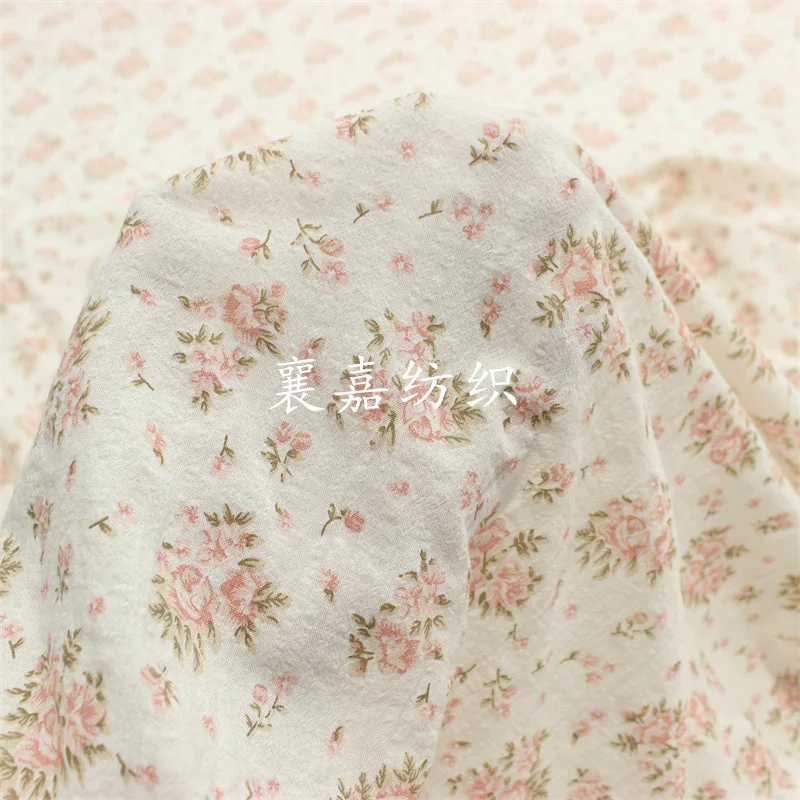 140x50 سنتيمتر نسيج القطن المخلوط رقيقة ، صنع لينة وتنفس ملابس الأطفال الصغيرة الأزهار الخياطة القماش