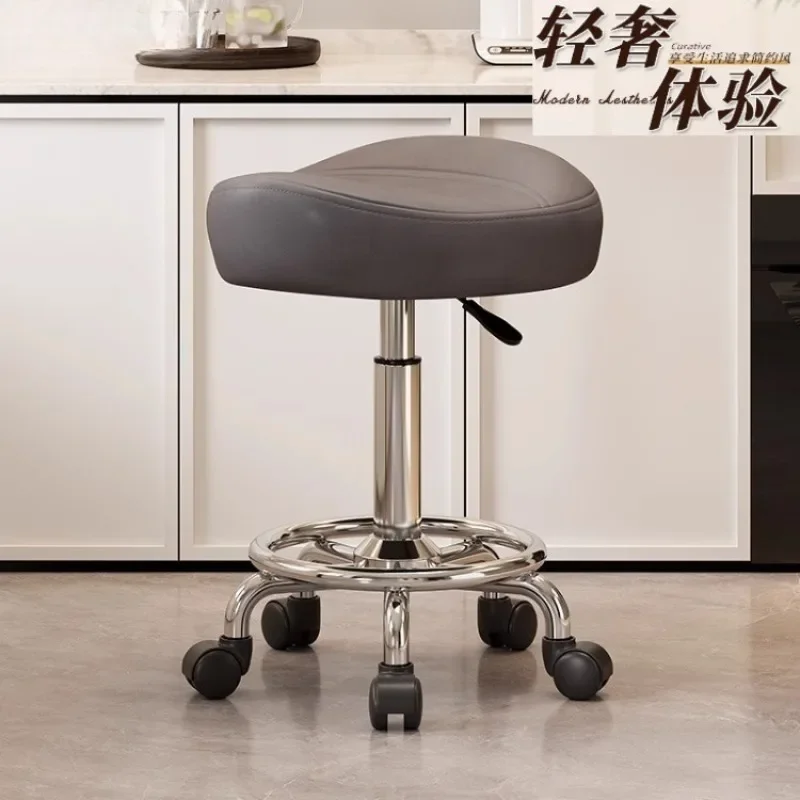 Saddle chair bar chair, haircut special chair, kitchen cooking stool, can lift the front desk stool