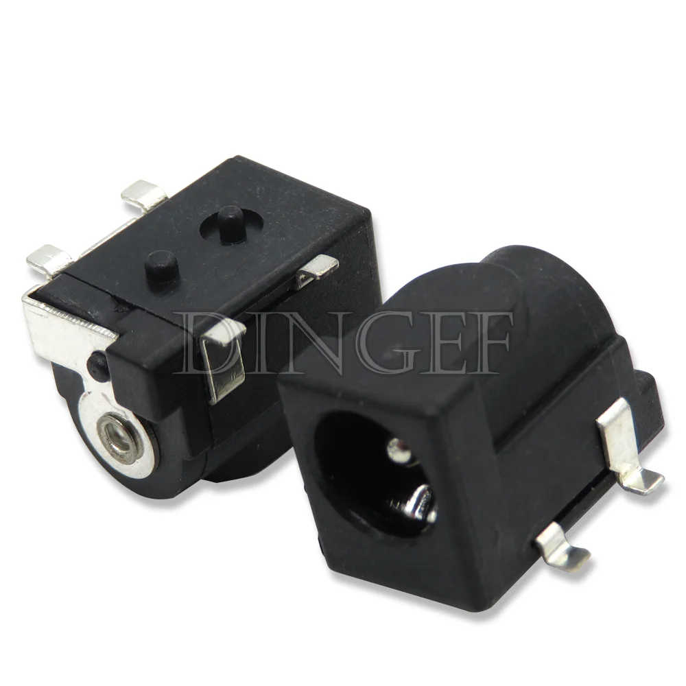 10PCS/lot DC Power Jack Socket Connector 5.5*2.1mm 3.5x1.3 Male Female DC005 DC022 DC099 DC plug socket Nut Panel Mount Adapter