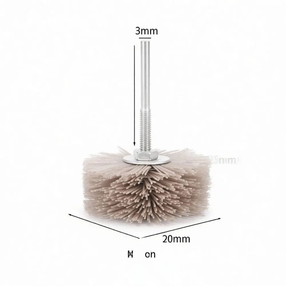 Abrasive Nylon Grinding Head For For Yongpin Woodworking Mahogany Relief Polishing Tools Durable Wheel Surface Finishing