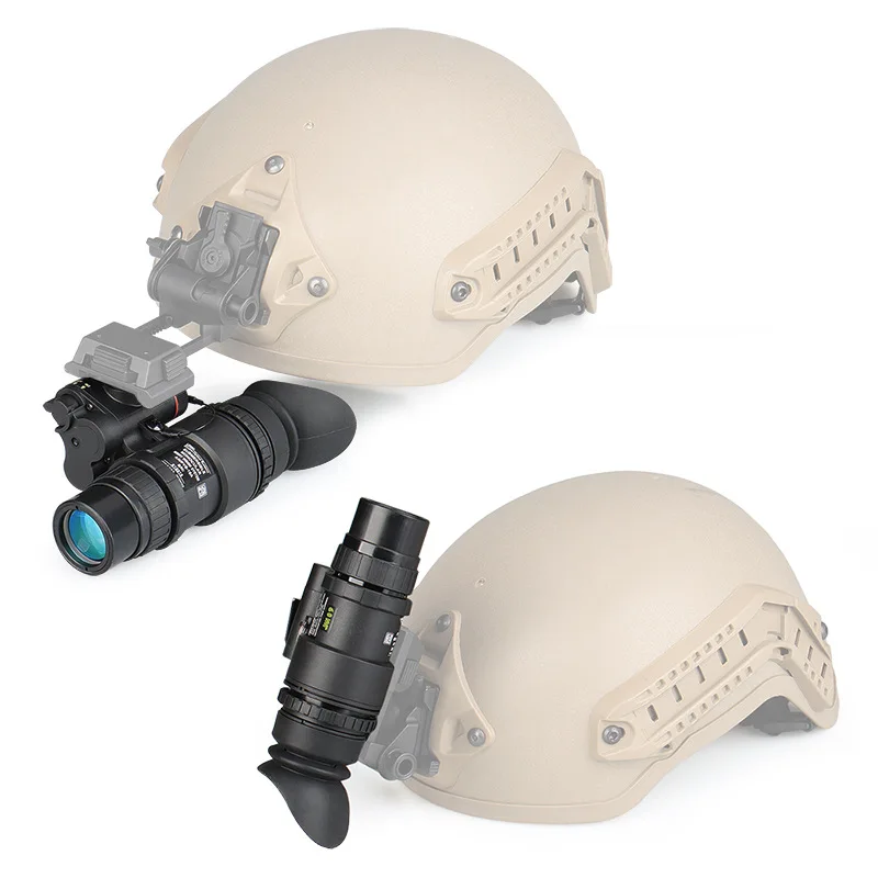 1X32 الأشعة تحت الحمراء الرقمية للرؤية الليلية نظارات NVG نطاق أحادي العين PVS-18 رئيس شنت خوذة الصيد درب الأشعة تحت الحمراء كاميرا NV أحادي العين