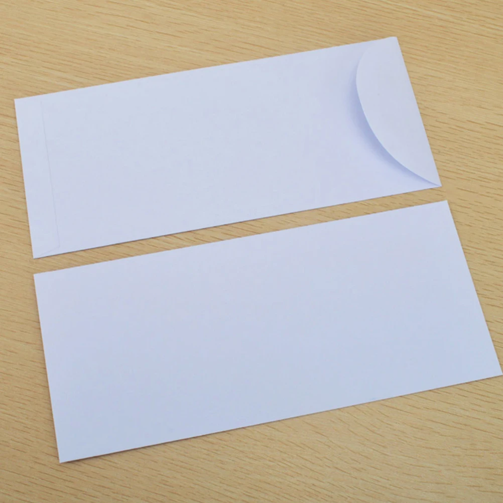 40 Pcs Blank Envelope White Envelopes Envelops Invitation Card Money Paper Cash Hand-made for