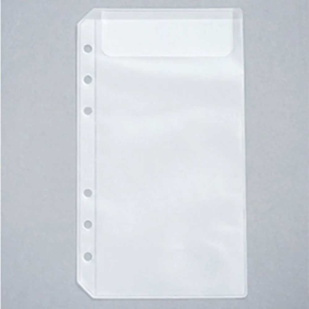 

File Holder Stickers Storage Photo Album Refills PVC Notebook Pouch Bags Binder Pockets Document Filing Bags Binder Folders