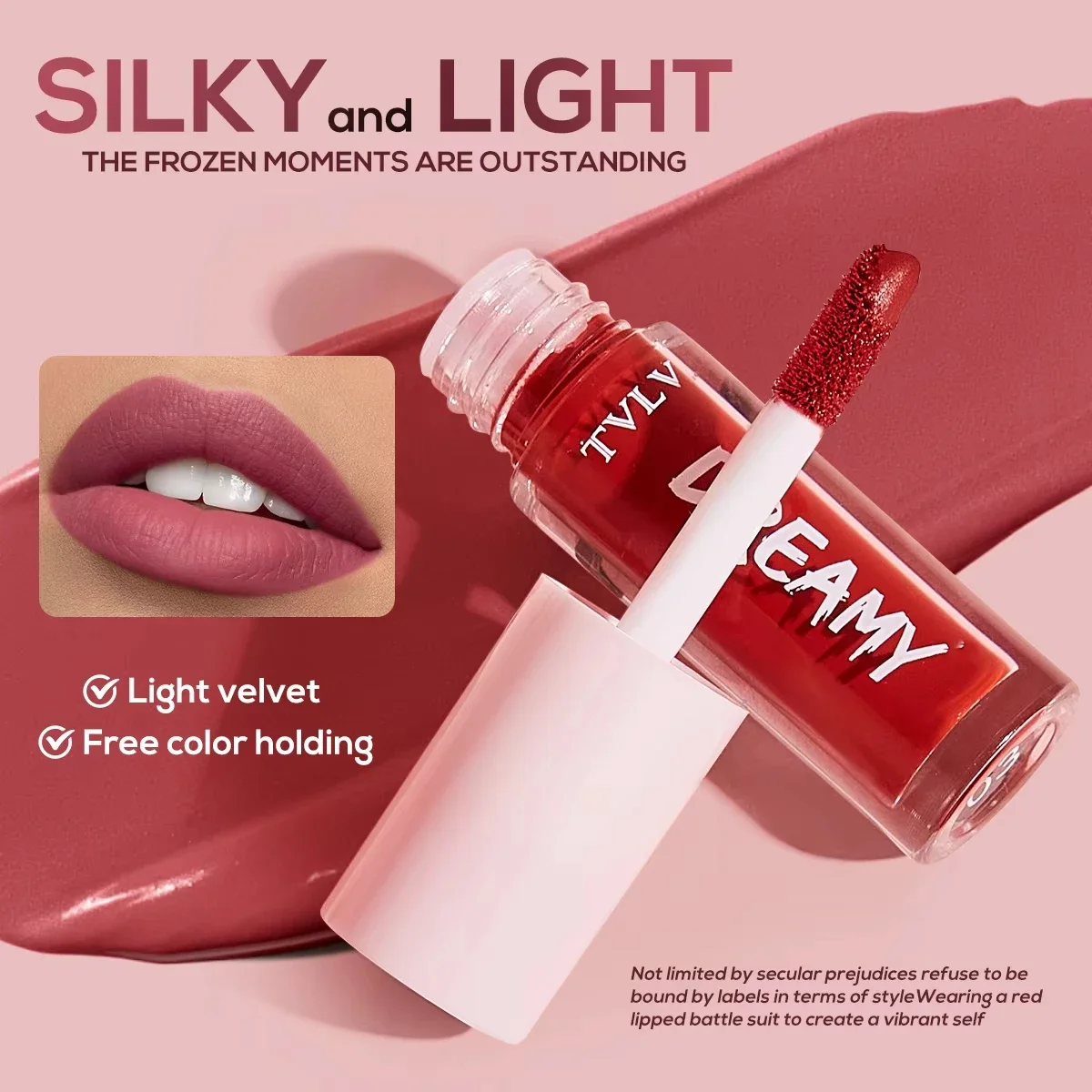 Ensemble de maquillage Dreamy Lip Glaze – Rouge à lèvres léger, hydratant, brillant, nourrissant, avec rendu des couleurs persistant