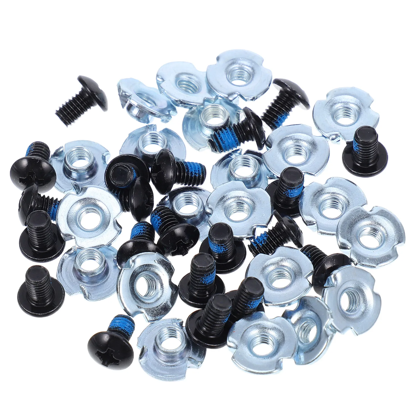 20Sets Roller Skate Buckle Repair Screws Washers Antiwear Protective Pads Secure Fastening System for Inline Skates High