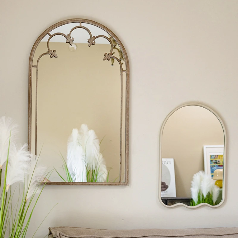 Irregular Mirror Big Decoration Home Tabletop Bathroom Mirrors Korean Interior Modern Liquidation Aesthetic Dressing Vintage